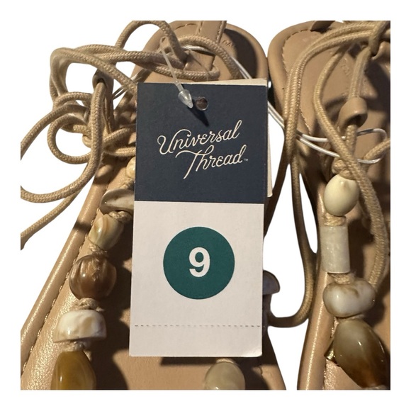 Universal Thread Tan Beaded Sandals - Picture 4 of 5